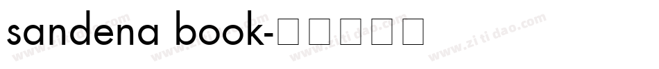 sandena book字体转换